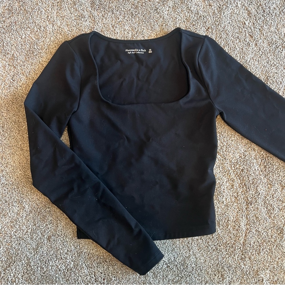 Abercrombie Black Long Sleeve Top